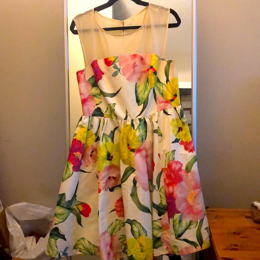 Beautiful floral dress.